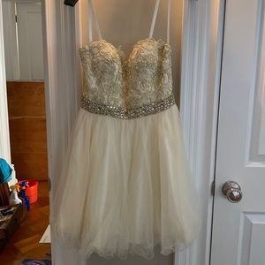 Cream Cocktail Dress